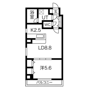 プライムコート北円山【3階】の間取り