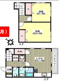 フォレストコート山口【2階】の間取り