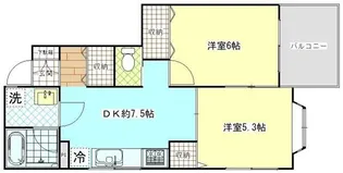 マボリマリンハイツ【3階】の間取り