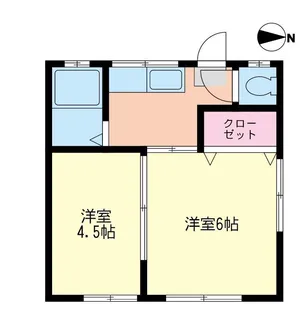 伊東アパート【2階】の間取り