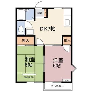 ハイネス久保田【2階】の間取り