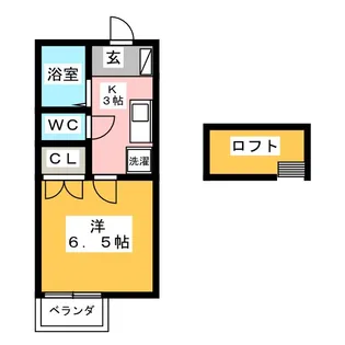 パルテネール・ヒロ【1階】の間取り