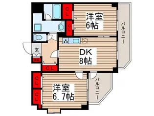 桜館【4階】の間取り