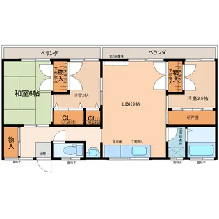 幸和コーポ【2階】の間取り