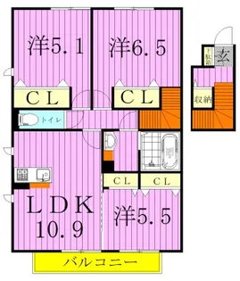 ルーチェ【2階】の間取り