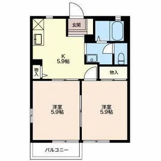 リヴィエールN A【2階】の間取り