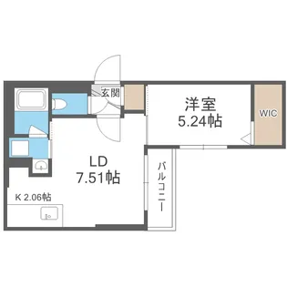 S-RESIDENCE琴似本通avanta【1階】の間取り