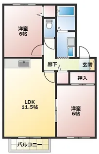 セジュール早出【2階】の間取り