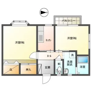 ハイツ・コウメイI【2階】の間取り
