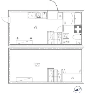 たすきCRASSO都立大学 A棟【1階】の間取り