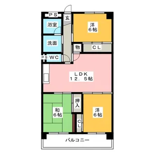 グランド三栄【3階】の間取り
