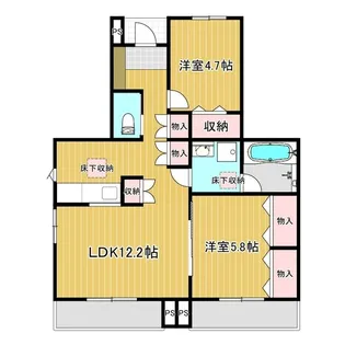 APTサン・シルフI【1階】の間取り