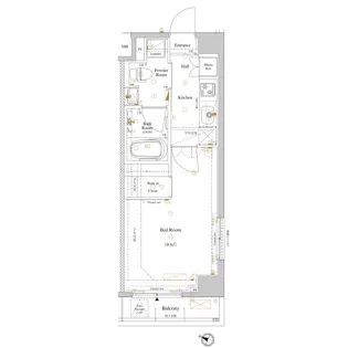 ルクレ高円寺アジールコート【1階】の間取り