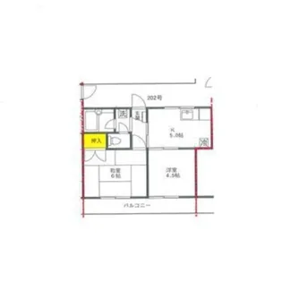 メゾンヴェール【2階】の間取り