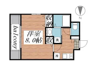 アブニール小田原【7階】の間取り