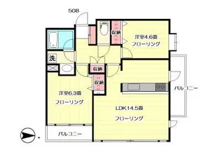 池袋ウエストヒルズ【5階】の間取り