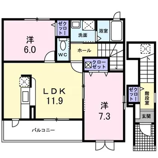 シャルマンIII【2階】の間取り