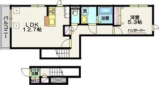 WINGIII(ウイングスリー)【2階】の間取り