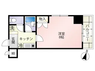 第12友建ビル【6階】の間取り