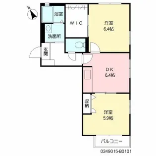 シャーメゾン大日 B棟【1階】の間取り