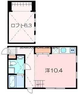 Comodo海の公園【1階】の間取り