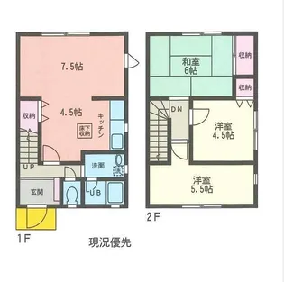 ヴィラスクエアN棟の間取り