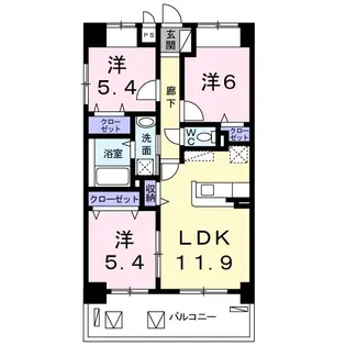 エテルノ・パラッツオ K【5階】の間取り