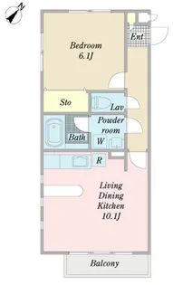 SERENO用賀【2階】の間取り