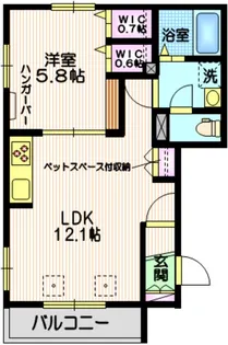 ヘーベルメゾン目黒本町SOUTH【2階】の間取り