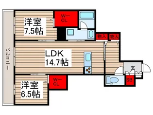 ルミノサ・ファミリアA【3階】の間取り