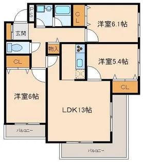 グランドール21【2階】の間取り