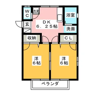 チェリーブロッサム【1階】の間取り