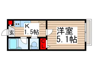 ヒルサイド清瀬【1階】の間取り