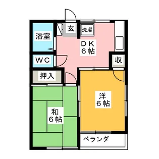 シミズコーポ【1階】の間取り