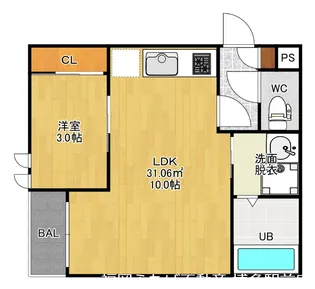 GRANDTIC桜並木【1階】の間取り