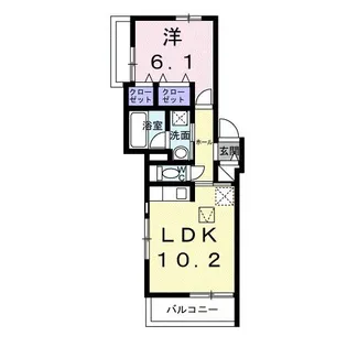 cerne西宮【1階】の間取り
