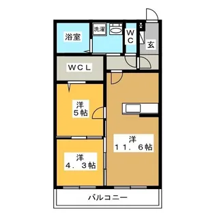 リーフ本郷α【2階】の間取り