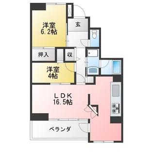 シンフォニックヒルズふれあいの街5号棟【1階】の間取り