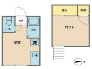 ル・レーヴ御幸【1階】の間取り