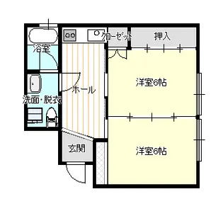 ヨドハイツ【1階】の間取り