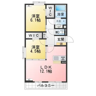 glicina白子【2階】の間取り