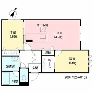 ファミリア新屋敷【1階】の間取り
