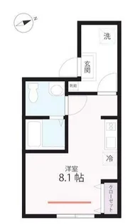 QUIET CRAB HOUSE mix山手II(仮)【2階】の間取り