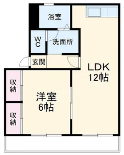 コーポプランタン【1階】の間取り