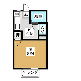 ベルハイムスズカ【1階】の間取り