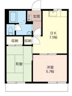本村パークハイツ【1階】の間取り