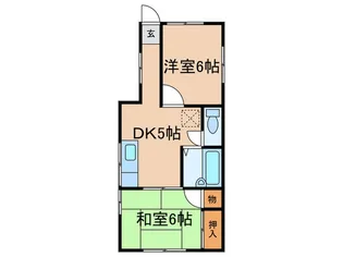 ハイツ杉本【1階】の間取り