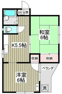 宮根第IIコーポ【2階】の間取り