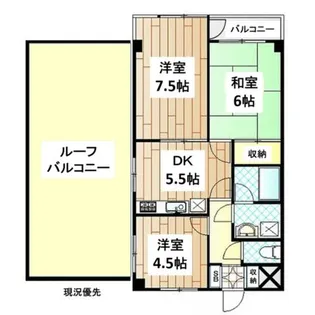 マンションアドミール【3階】の間取り