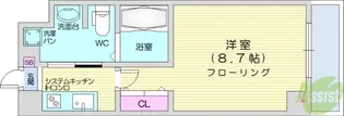 エルスタンザ仙台八幡【5階】の間取り